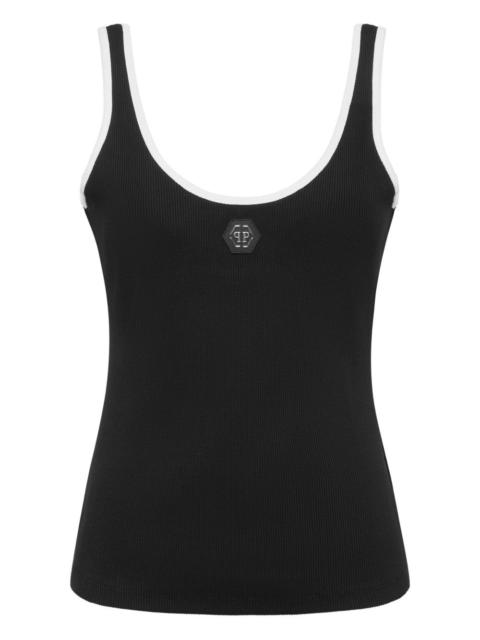 PHILIPP PLEIN ribbed-knit tank top