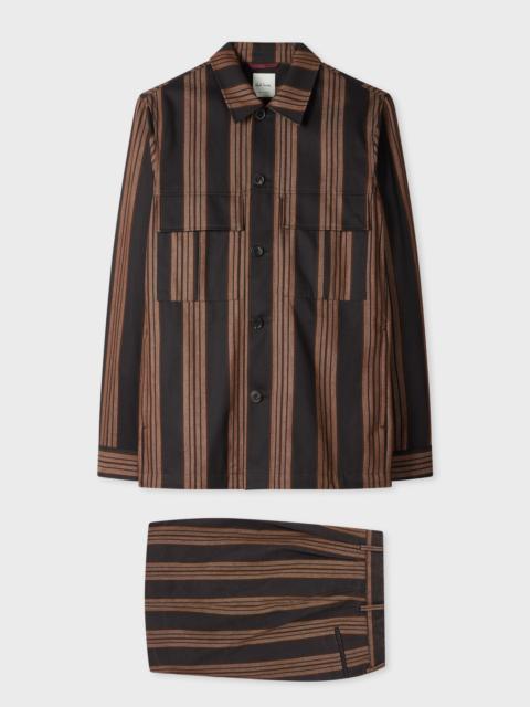 Paul Smith Brown Stripe Cotton Co-ord