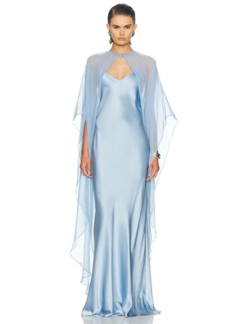 THE SEI Bias Slip Dress And Cape