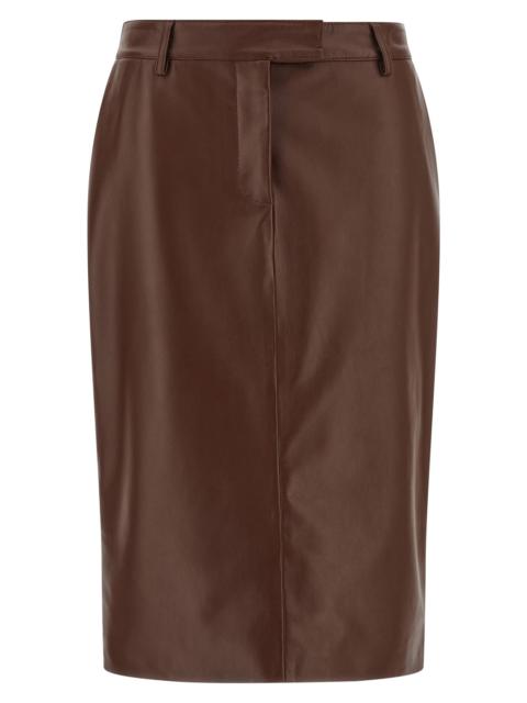 GIUSEPPE DI MORABITO Leather Skirt
