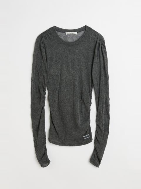 Our Legacy Strain Slim Longsleeve Anthracite Crinkle Guaze