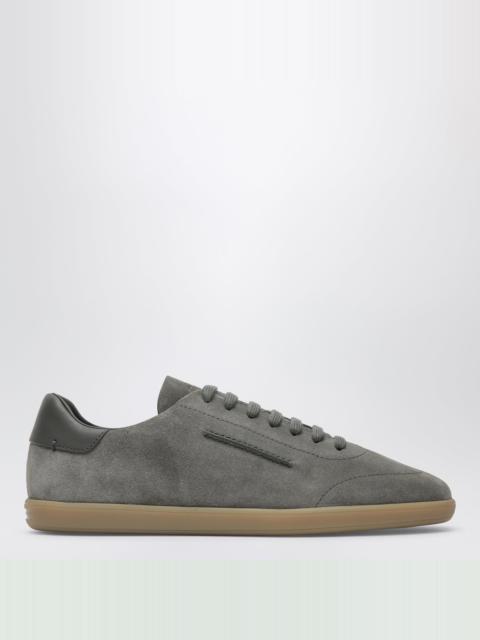 ZEGNA Grey suede sneakers