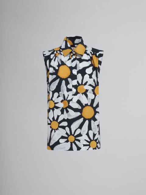 Marni EUPHORIA PRINT COTTON POPLIN TOP