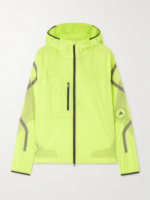 adidas Truepace Hooded Neon Recycled-shell Track Jacket