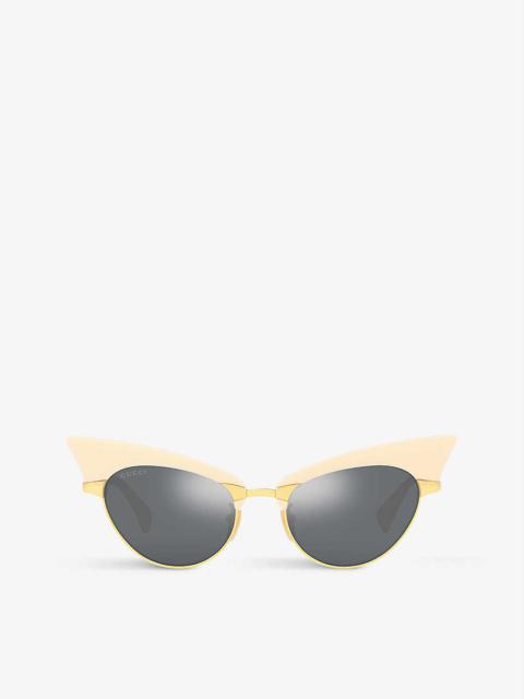 GG1131S metal cat eye-frame sunglasses