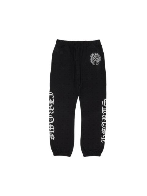 Chrome Hearts All Over Monogram Horseshoe Logo Sweatpants 'Black'