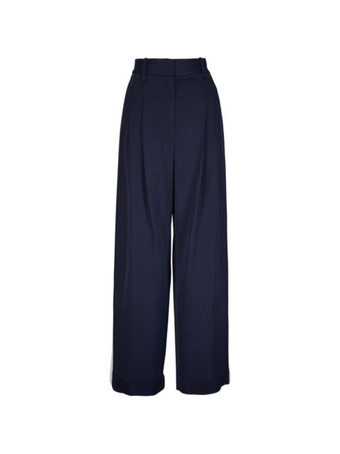 TWP Sulli stripe wide-leg trousers