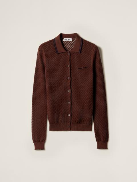 MIU MIU COTTON CARDIGAN ミュウミュウ Miu Miu Cotton cardigan | REVERSIBLE