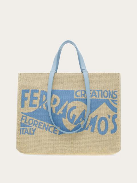 FERRAGAMO Tote bag with logo (L)