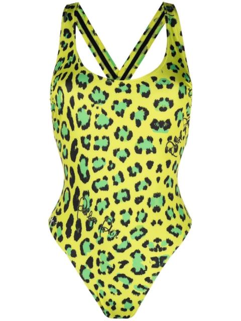 PHILIPP PLEIN leopard-print swimsuit