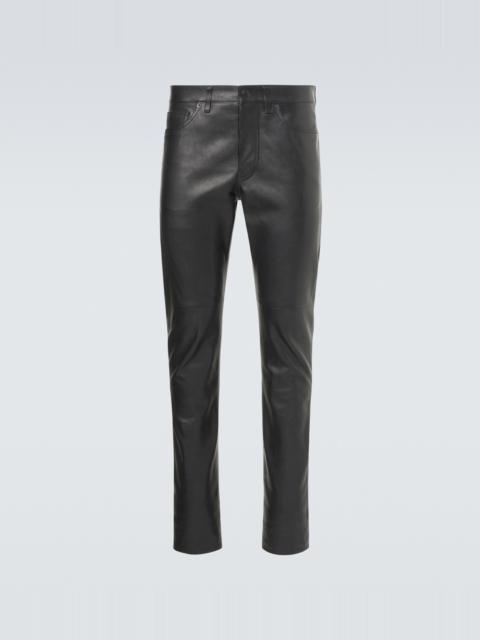 TOM FORD Leather slim pants