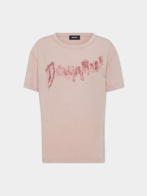 DSQUARED2 WHITE FADE BREEZY FIT T-SHIRT