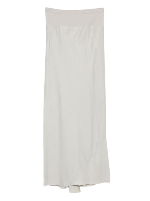 Rick Owens ribbed asymmetric skirt