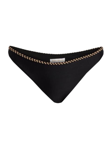 RAMY BROOK Women's Isla Braided Bikini Bottom - Black