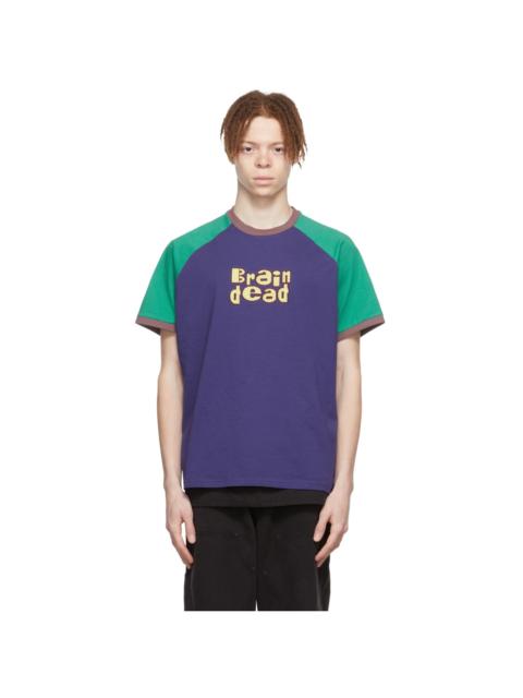 BRAIN DEAD Navy Cotton T-Shirt