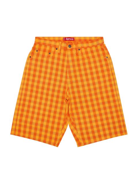 Supreme Plaid Baggy Short 'Orange'