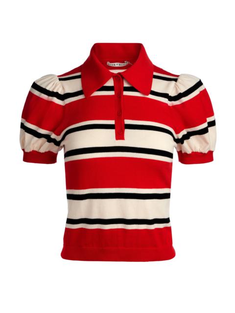 Alice + Olivia RAMONA STRIPED PULLOVER