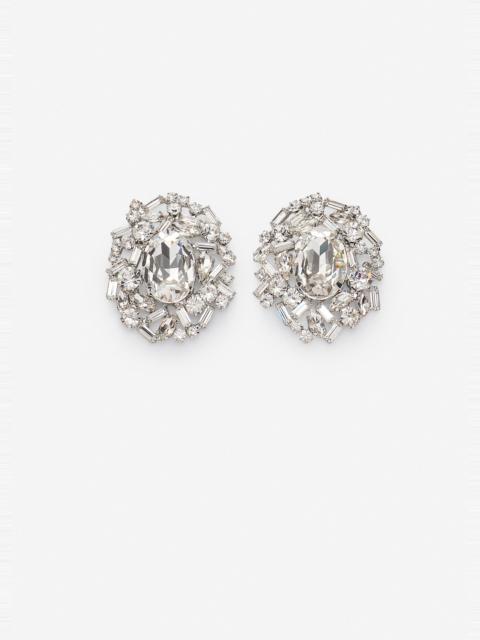 MAGDA BUTRYM Crystal cluster earrings in silver