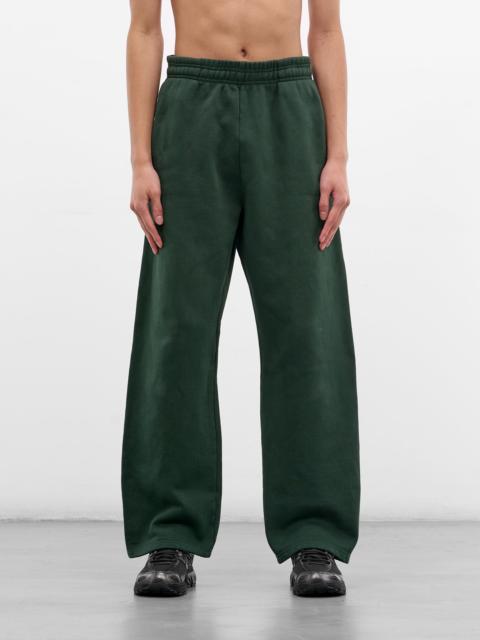 entire studios Green Cotton Straight Leg Sweatpants