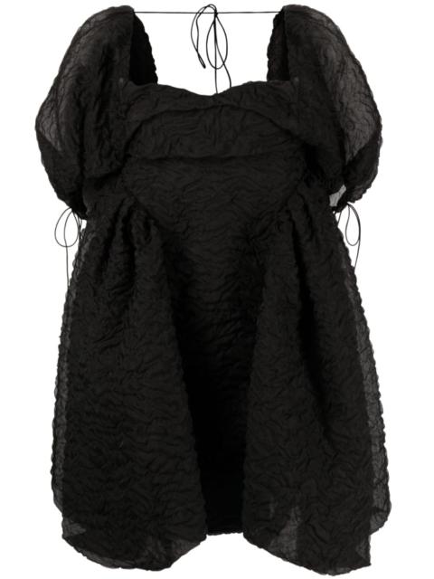 CECILIE BAHNSEN Sidra puff-sleeve minidress