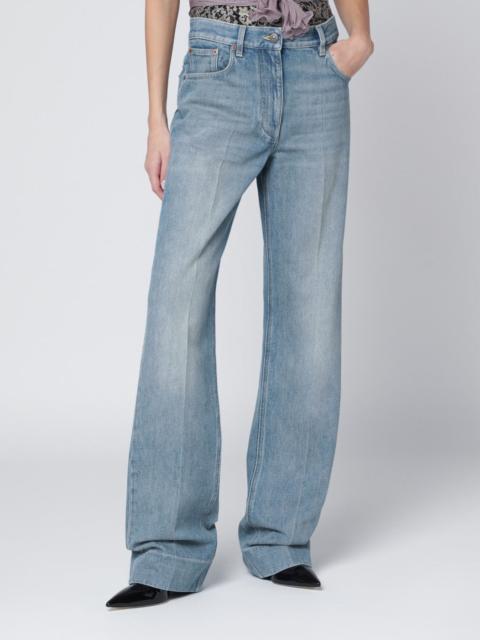 Valentino Light blue washed-effect jeans
