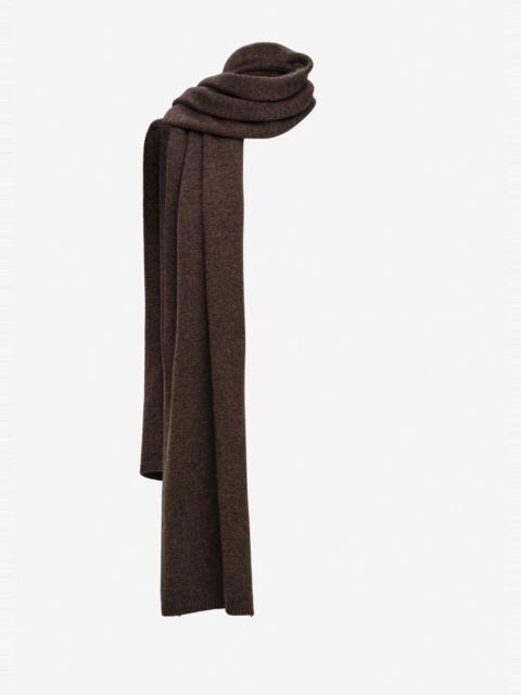 MAGDA BUTRYM Wool scarf in dark brown