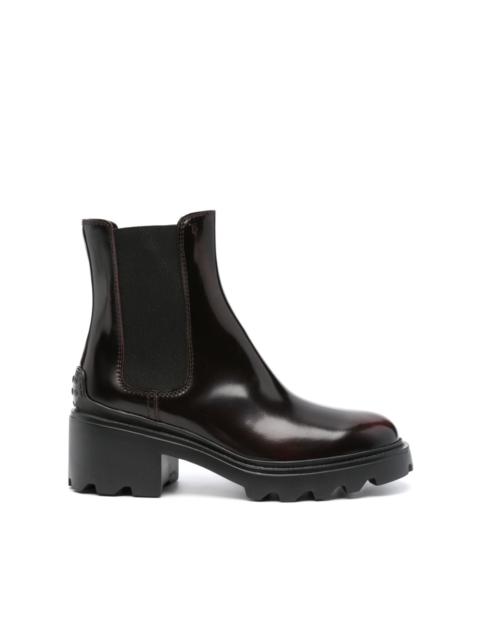 Tod's logo-debossed 75mm ankle boots