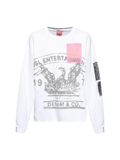 graphic-print cotton sweatshirt