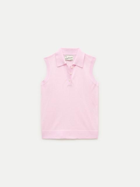 J.CREW Featherweight cashmere polo sweater shell