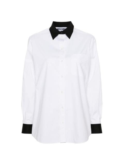 Moschino Question Mark-print cotton shirt