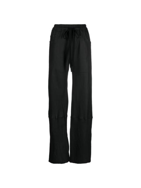 drawstring leather trousers