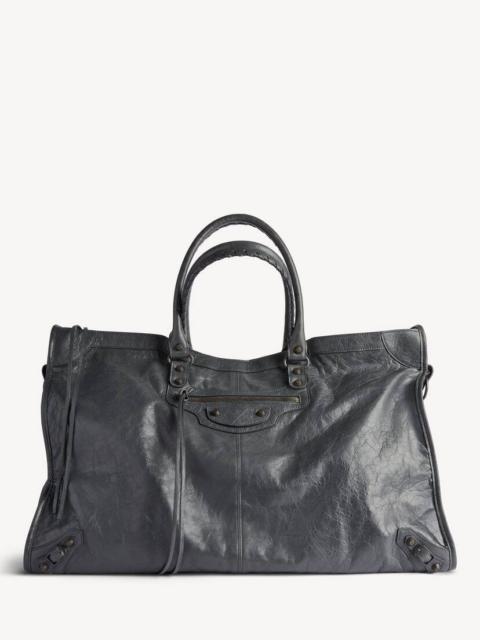 BALENCIAGA Men's Le City Travel Bag in Volcanic Rock