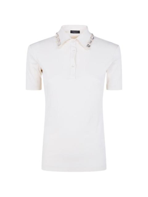 FABIANA FILIPPI embellished collared polo top