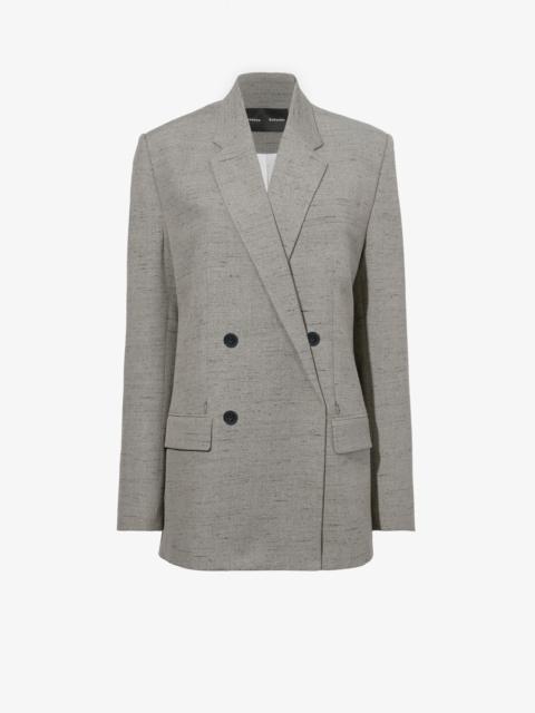 Proenza Schouler Hadley Jacket in Melange Viscose Linen