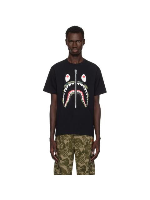 A BATHING APE® Black 1st Camo Shark T-shirt