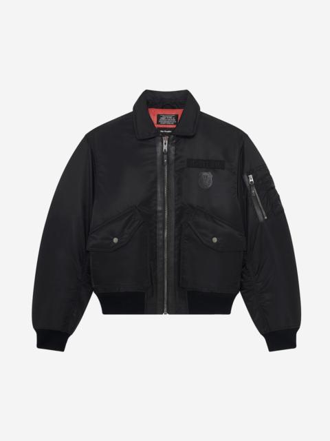 The Kooples THE KOOPLES X SCHOTT NYC BLACK BOMBER JACKET