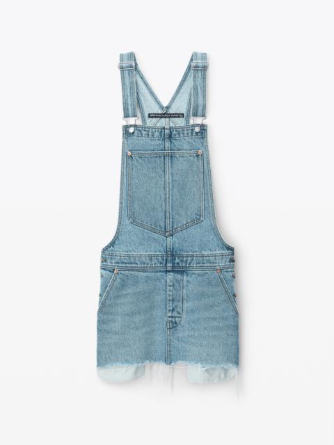 Alexander Wang Overall Denim Minidress