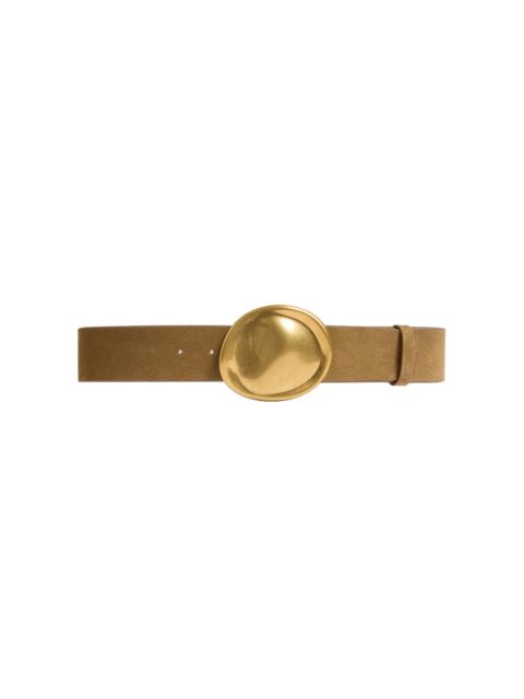 KHAITE Keefe Belt - Antique Gold (35MM) brown