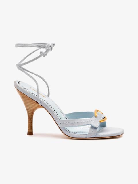 Larroudé Verona Strappy Sandal In Maya Suede