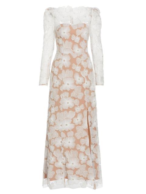 ELLIATT Women's The New Bride Darcy Embellished Mesh Gown - White