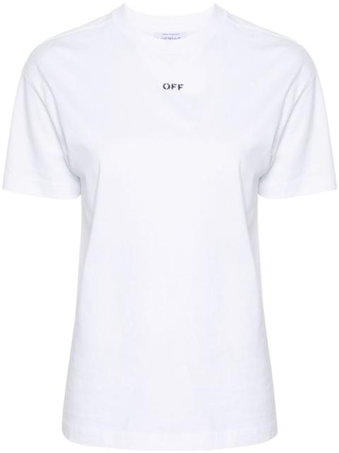 Off-White Diag-stripe cotton T-shirt