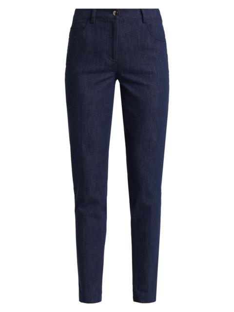 AKRIS Women's Magda Elasticized Cuffed Trousers - Denim