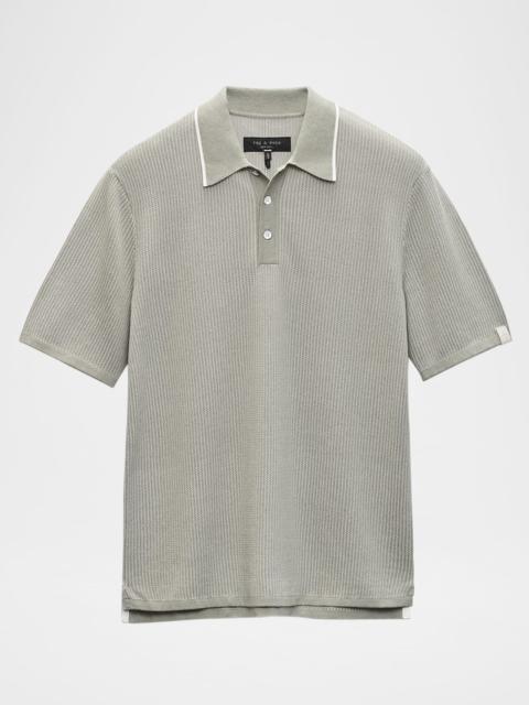 rag & bone Men's Harvey Striped Knit Polo
