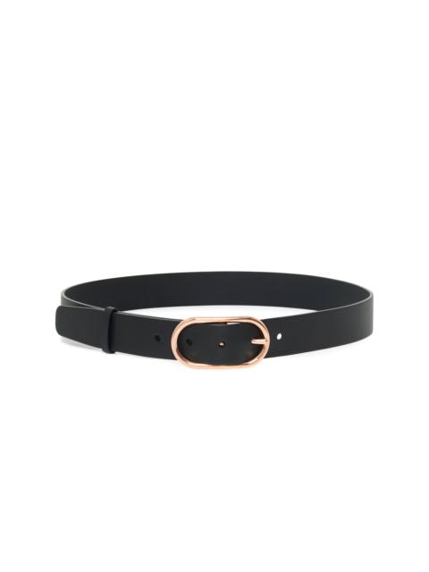 GABRIELA HEARST Link Buckle Belt in Black Leather