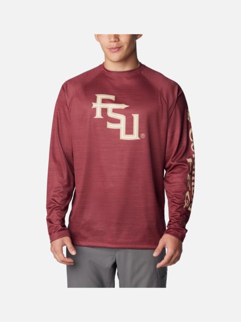 Columbia Men's Collegiate PFG Terminal Tackle Heather Long Sleeve Shirt - Florida State