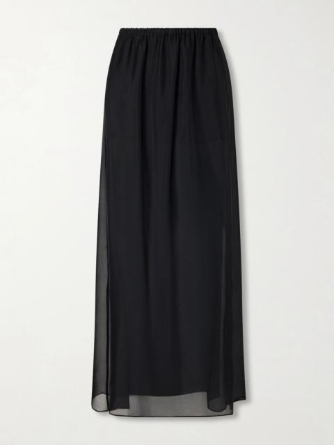 LA LIGNE Freya Layered Silk-chiffon Maxi Skirt