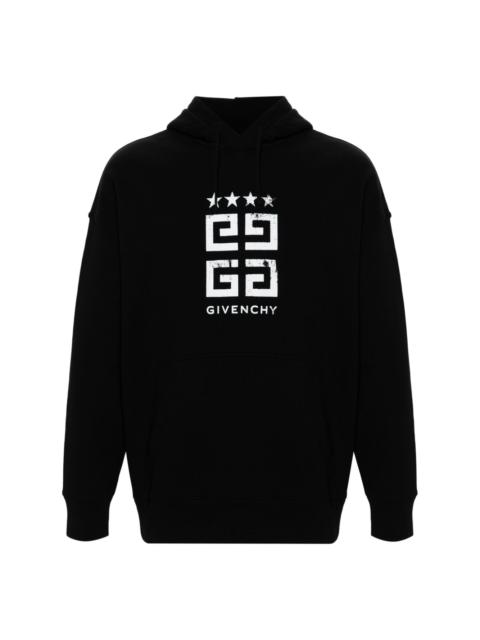 4G-print cotton hoodie