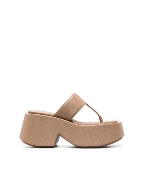 square-toe chunky-heel sandals