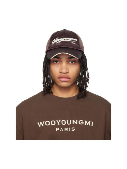 Wooyoungmi Brown Rope Embroidered Ball Cap