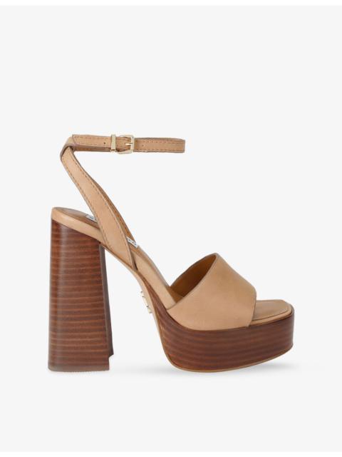 STEVE MADDEN Floria Leather Heeled Sandals